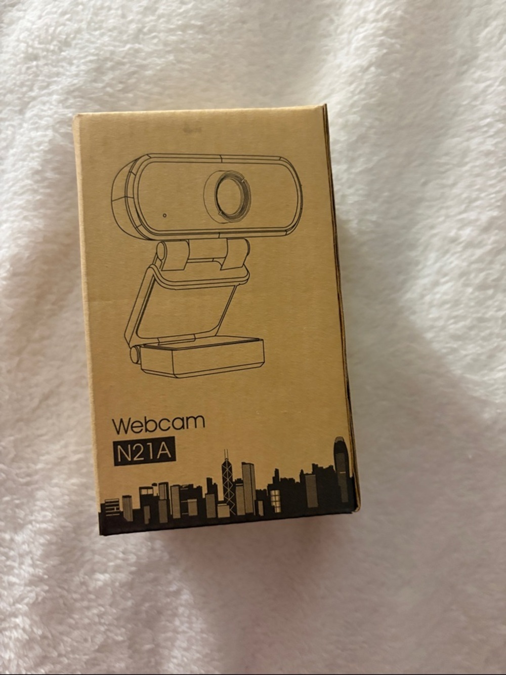N21A Black Webcam - Plug-and-Play USB Camera